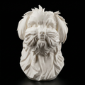 The Pepe - Geometric Shih Tzu Statue, Modern Low Poly Dog Decor