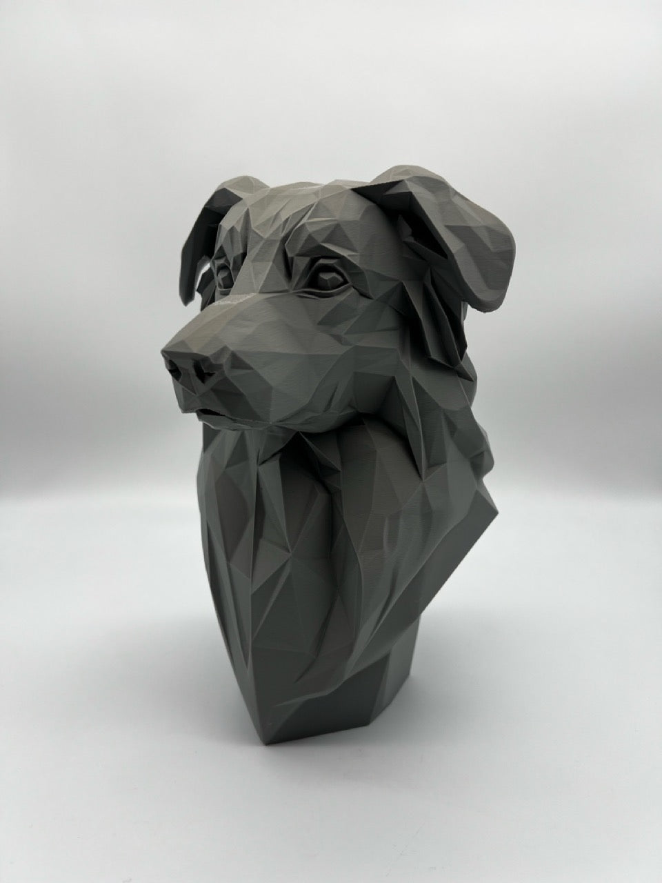 The Sulio - Geometric Australian Shepherd Statue, Modern Low Poly Dog Decor