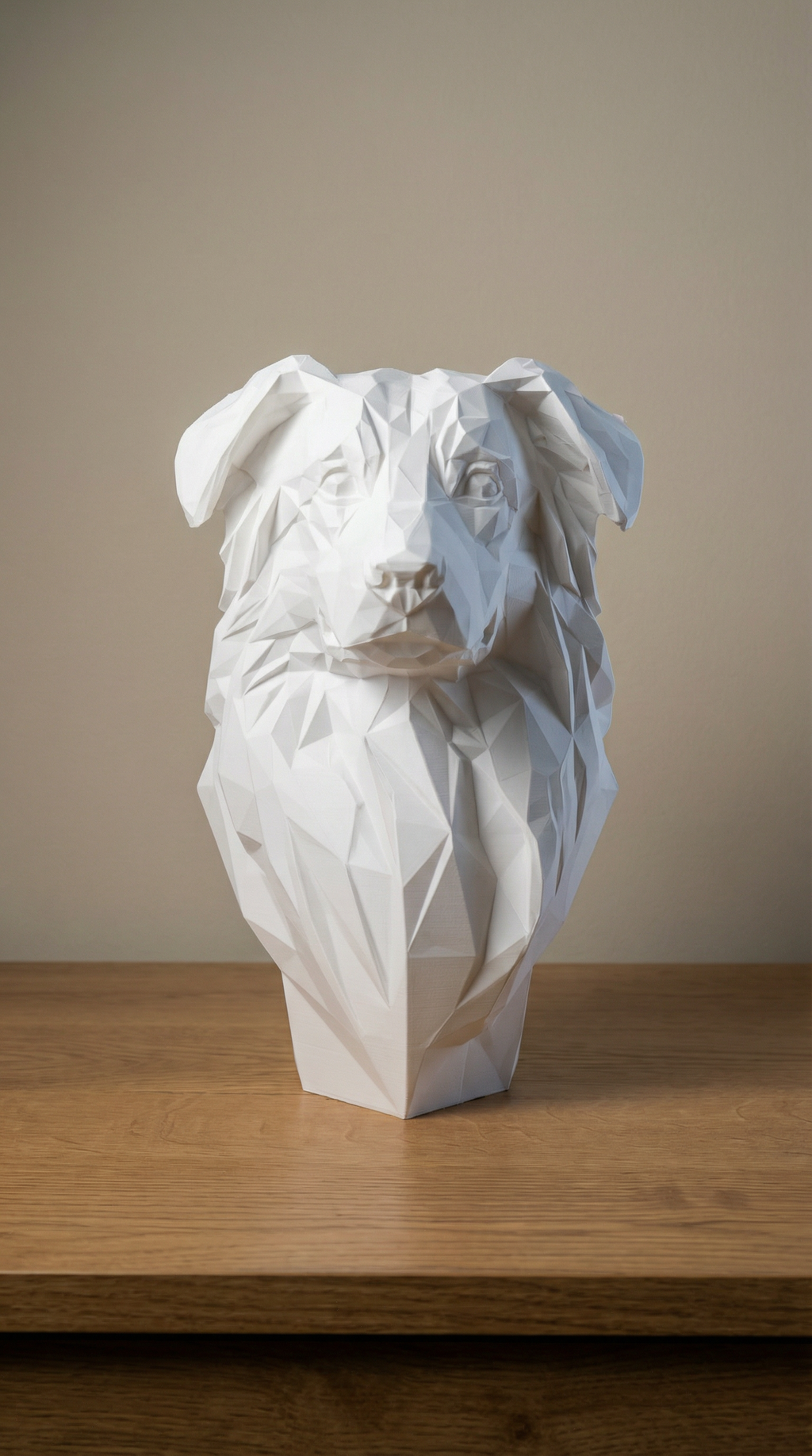Sulio - Estatua geométrica de pastor australiano, decoración moderna de perros de Low Poly