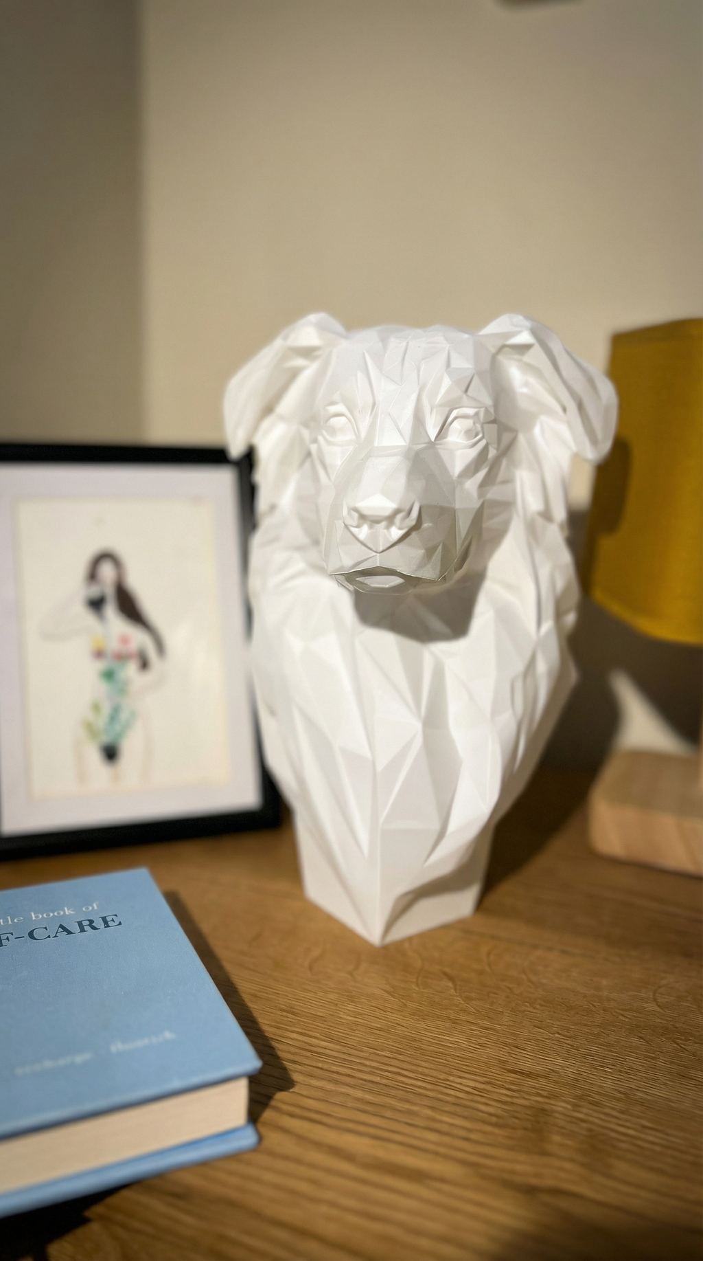 Sulio - Estatua geométrica de pastor australiano, decoración moderna de perros de Low Poly