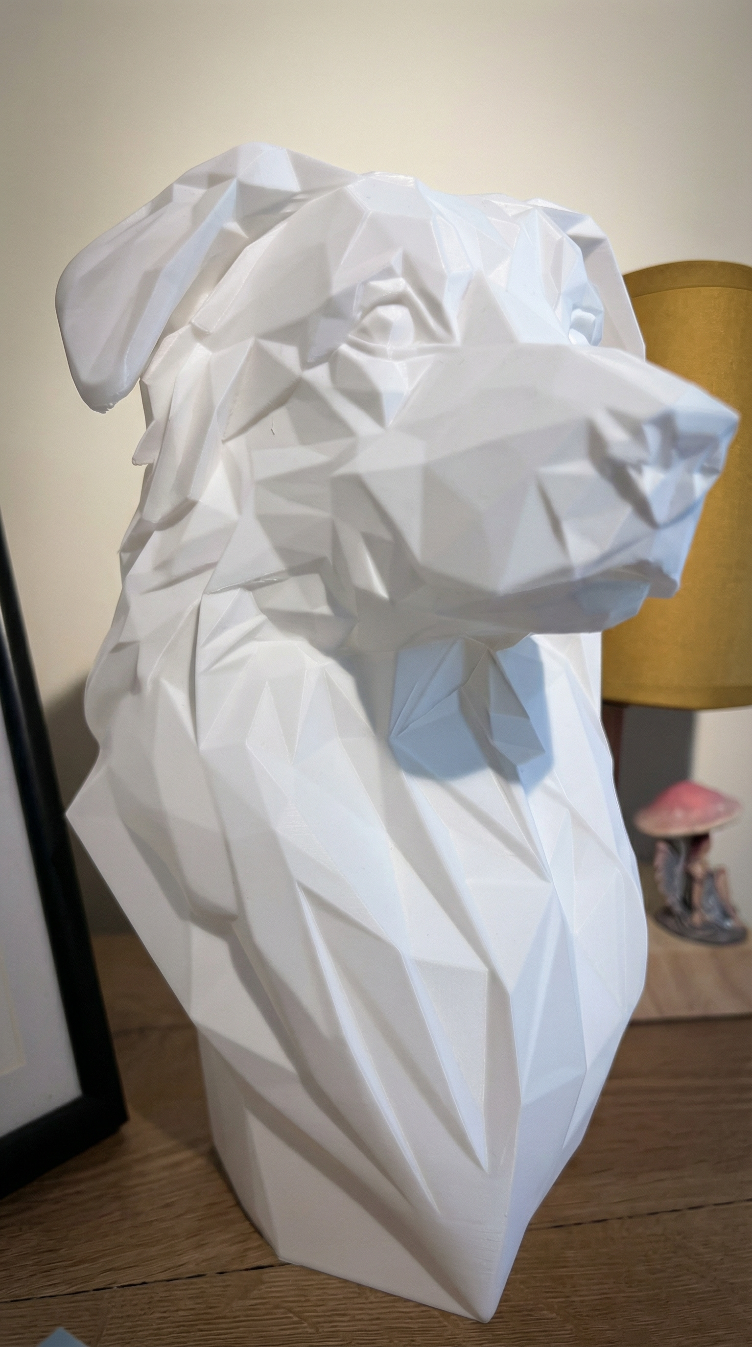 Sulio - Estatua geométrica de pastor australiano, decoración moderna de perros de Low Poly