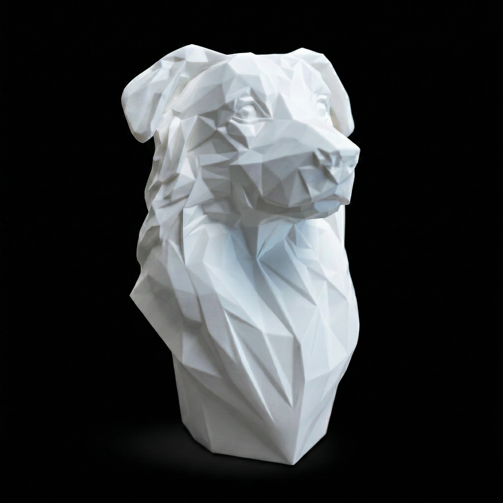 Sulio - Estatua geométrica de pastor australiano, decoración moderna de perros de Low Poly